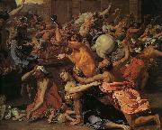 Nicolas Poussin The Rape of the Sabine Women Norge oil painting reproduction